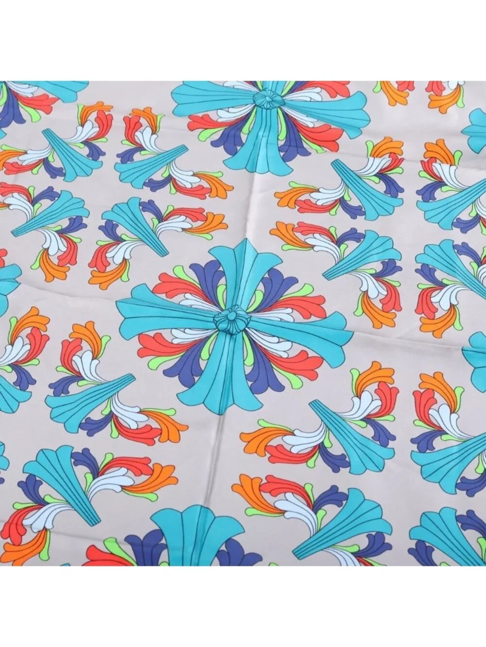 Chrome Hearts CH Scarf Multi Cross Print Silk